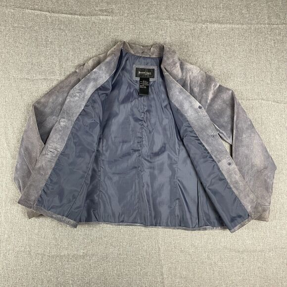 Vintage Brandon Thomas Lavender Purple Suede Leather Jacket Women Western Size M - Picture 11 of 11